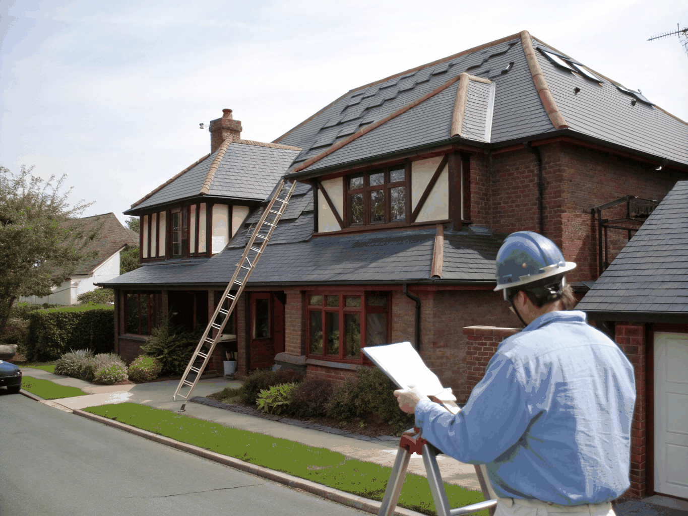 Modern Residential Roofing design concept preview by AV Atrium